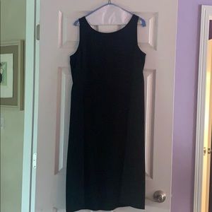 Sleeveless , silk black dress